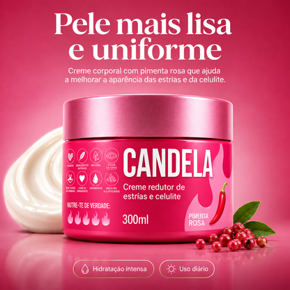 CANDELA – Creme Corporal Intensivo para Estrias, Celulites e Textura Irregular