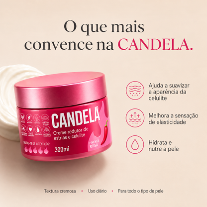 CANDELA – Creme Corporal Intensivo para Estrias, Celulites e Textura Irregular