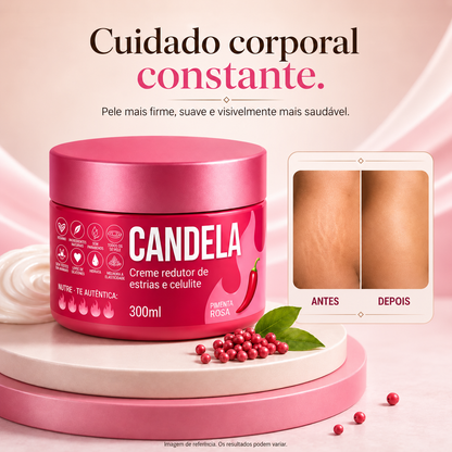 CANDELA – Creme Corporal Intensivo para Estrias, Celulites e Textura Irregular